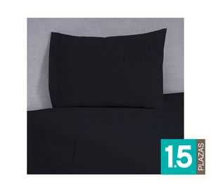 Juego de sábanas 1.5 plazas 144H Colores negro