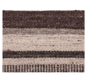 Alfombra living-comedor 160x230 cm Kelim Tribal Wadmal gris/café