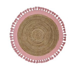 Alfombra redonda 150 cm Malibu rosa