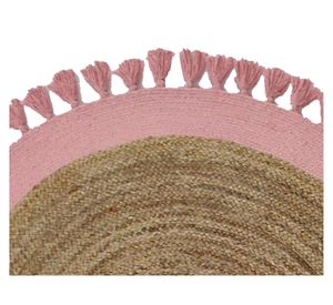 Alfombra redonda 150 cm Malibu rosa