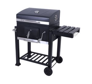 Parrilla carbón IGFLH006 tapa/ruedas negro