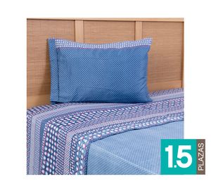 Juego sábanas 1.5 plazas microfibra Oak