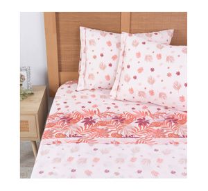 Juego sábanas 2 plazas microfibra Ginkgo