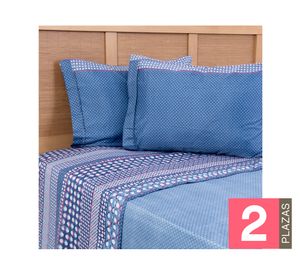 Juego sábanas 2 plazas microfibra Oak