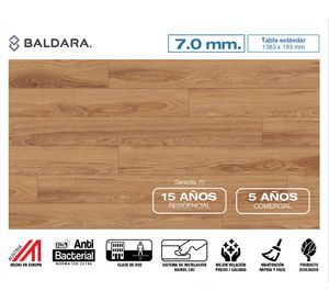 Piso flotante Classic touch hickory soave 7 mm 2.67 m2