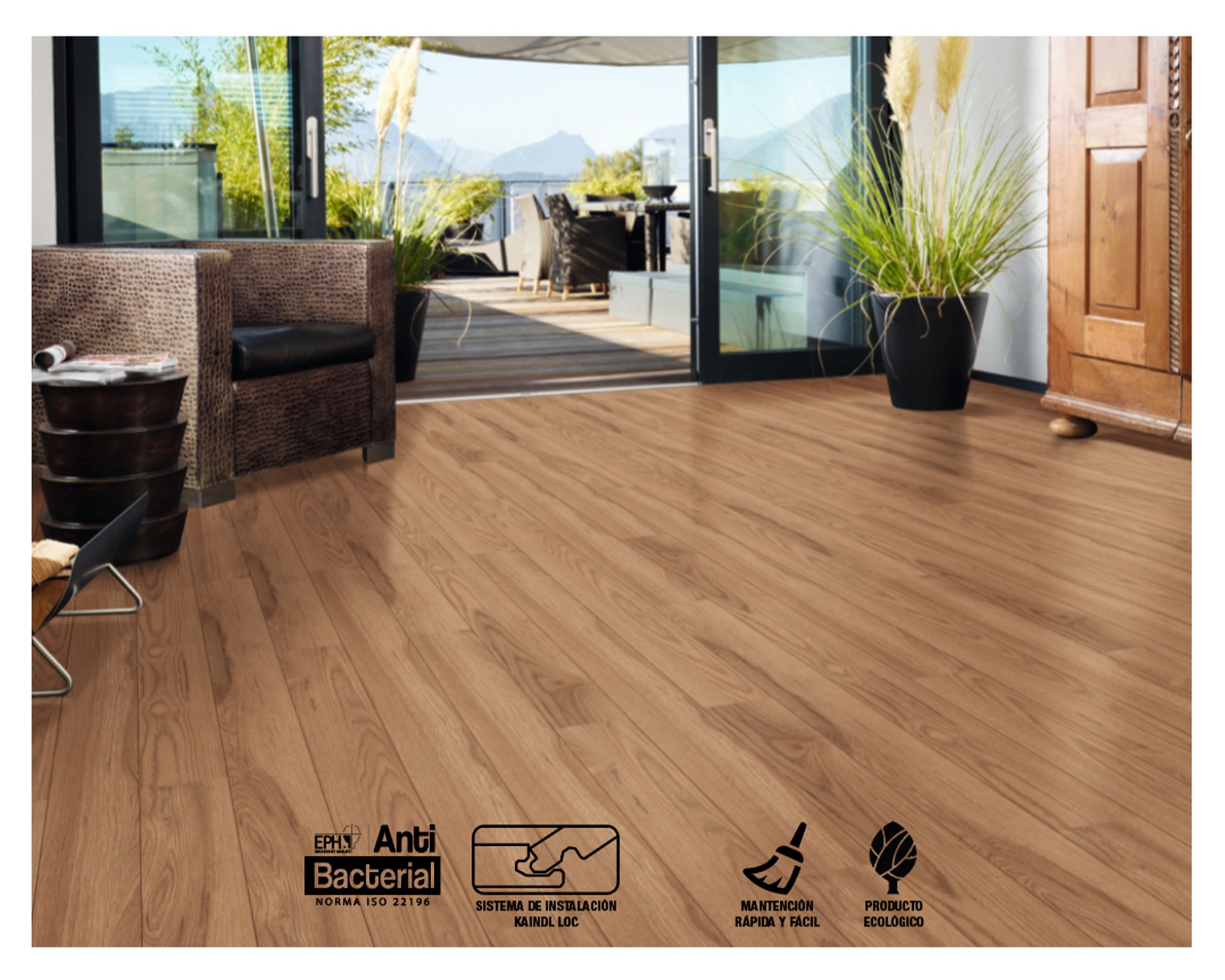 Piso flotante Classic touch hickory soave 7 mm 2.67 m2 | Easy.cl