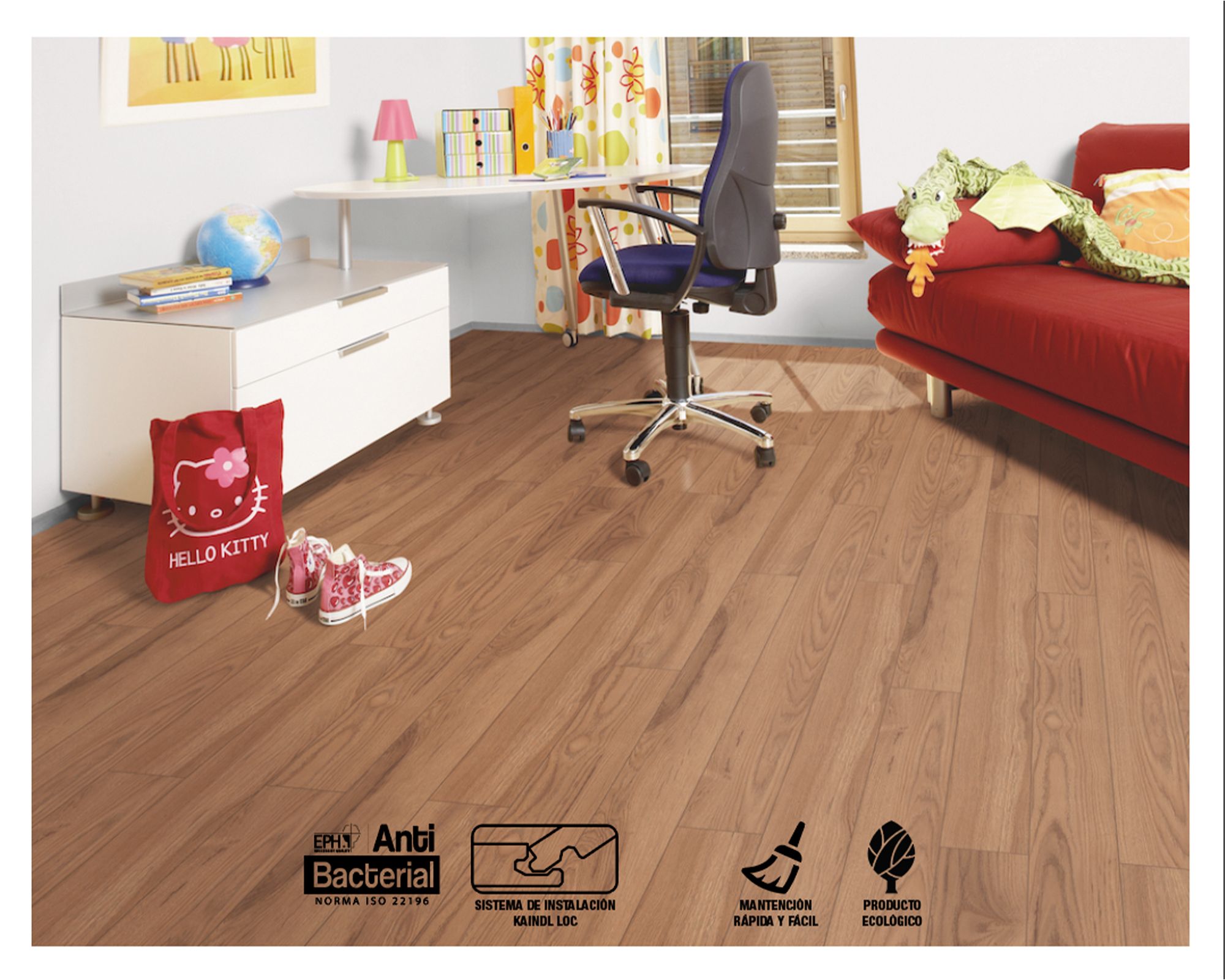 Piso flotante Classic touch hickory soave 7 mm 2.67 m2 | Easy.cl