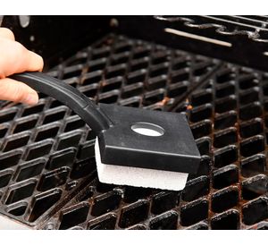 Piedra limpia parrilla con soporte