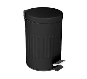 Papelero pedal Decoline negro 3 lt