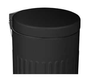 Papelero pedal Decoline negro 3 lt