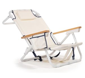 Silla de playa plegable Traveler vintage crema