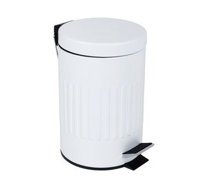 Papelero pedal Decoline blanco 3 lt