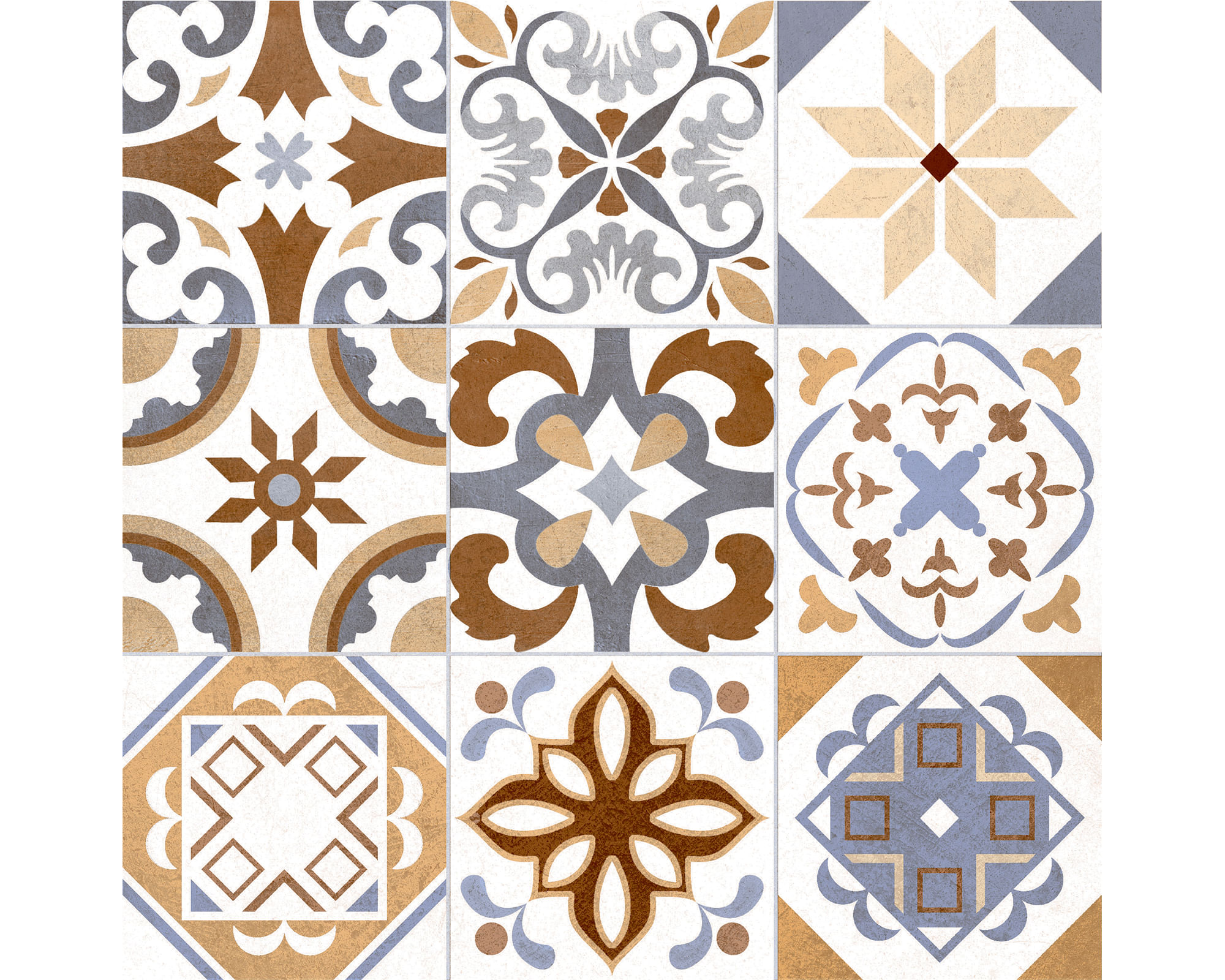 Cerámica piso muro Segovia multicolor 61x61 cm 2.58 m2