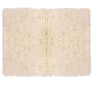 Alfombra 140x200 cm Flokati beige Dib