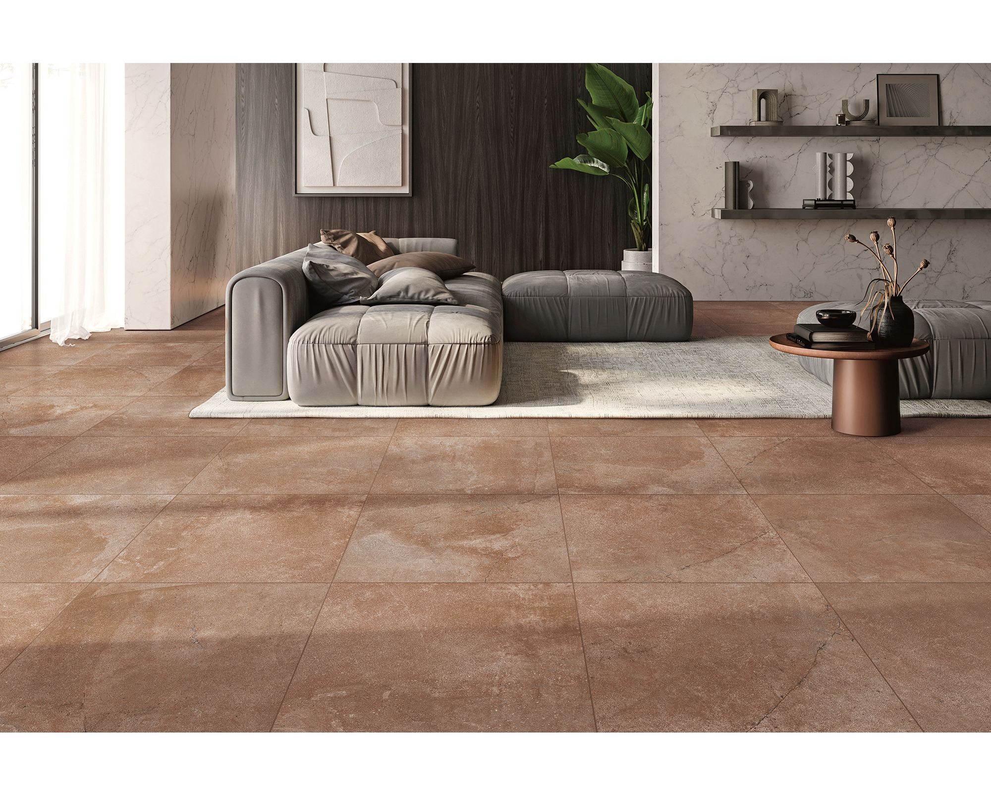 Porcelanato Piso Muro 60x60 cm GS60814 Rojizo Baldara