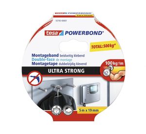 Cinta de montaje ultra strong 0,5x1,9 cm Tesa.