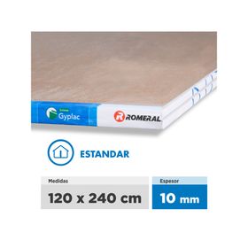 Placa yeso cartón 10x1200x2400 mm ST BR Gyplac Romeral