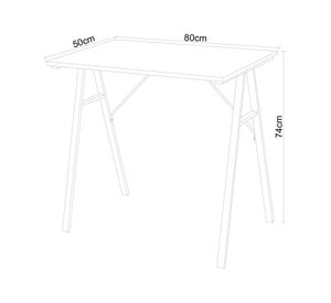 Escritorio Sienna negro 74x80x50 cm