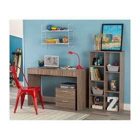 Escritorio + librero + cajonera 2 cajones M+Design