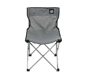 Silla camping básica gris Alpes