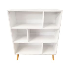 Librero 6 espacios Rummy S blanco M+Design.