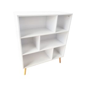 Librero 6 espacios Rummy S blanco M+Design.