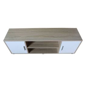 Rack TV Benitto natural/blanco M+Design