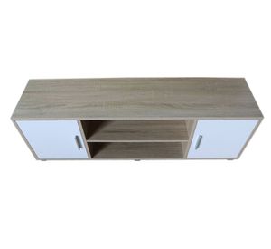 Rack TV Benitto natural/blanco M+Design