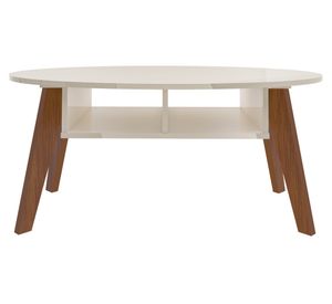Mesa de centro ovalada Diva beige