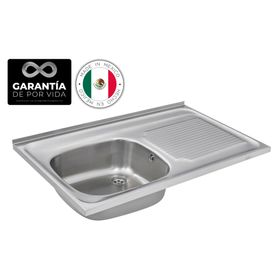 Lavaplatos 80.50 1C 1E D inox 14x80x50 cm