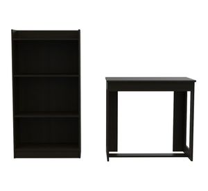 Set escritorio + biblioteca Office 4 wengue TuHome