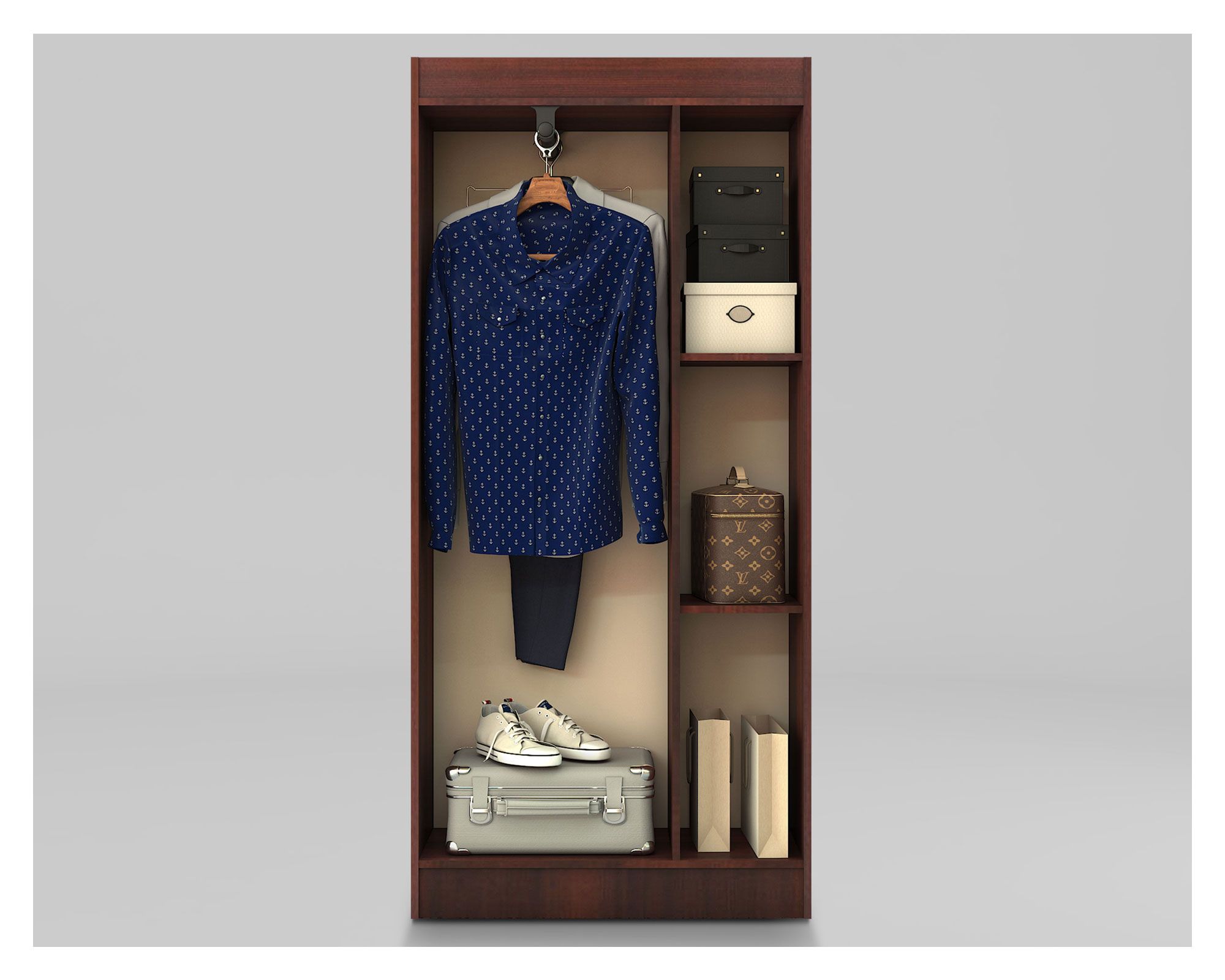 Clóset 3 puertas chocolate Cic | Easy.cl