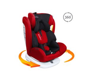 Silla auto grupo 0-1-2-3 360° rojo Kidscool