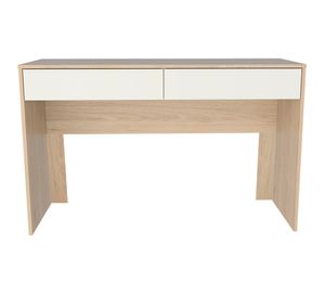 Escritorio 2 cajones Acre rovere blanco TuHome
