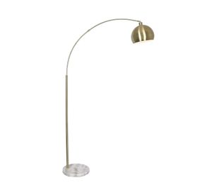 Lámpara pie 1L E27 Gold arco mármol Abitare