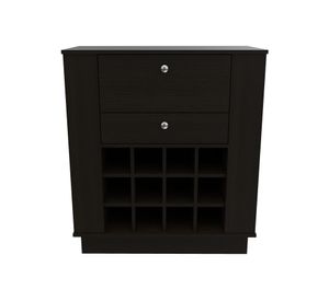 Bar 1 puerta 1 cajón New york wengue/negro TuHome