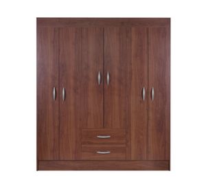 Clóset 6 puertas 2 cajones Trancura cerezo Cic