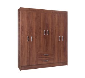 Clóset 6 puertas 2 cajones Trancura cerezo Cic