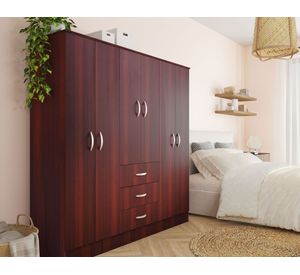 Clóset 6 puertas 3 cajones Maipo wengue Cic