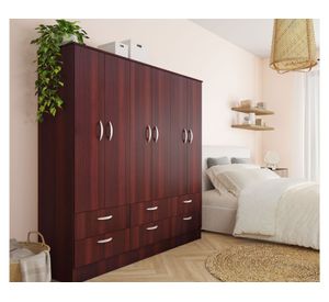 Clóset 6 puertas 6 cajones Maipo wengue Cic