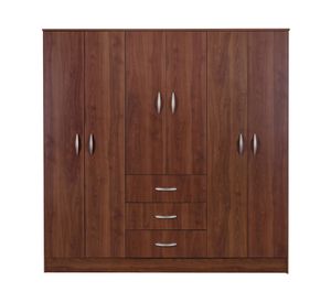 Clóset 6 puertas 3 cajones Maipo cerezo Cic