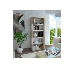 Mesa centro + biblioteca cubo + arrimo Beijing rovere TuHome