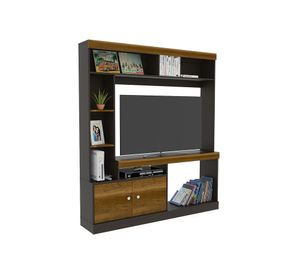 Set estante 55" bar Classic caramelo wengue