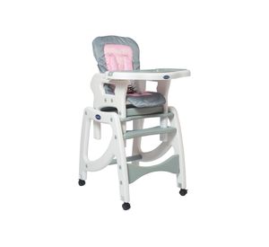 Silla 3 en 1 gris/rosado Kidscool