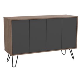 Buffet 4 puertas Vassel miel/plomo TuHome