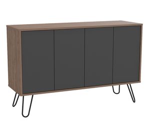 Buffet 4 puertas Vassel miel/plomo TuHome