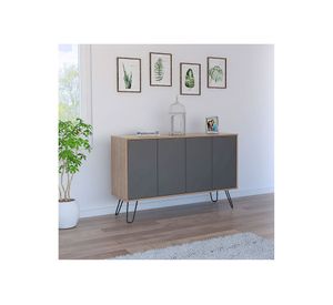 Buffet 4 puertas Vassel miel/plomo TuHome