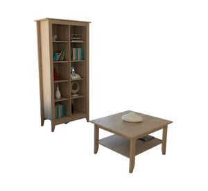 Librero + mesa de centro Esencial rovere TuHome