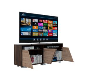 Rack TV 70'' + mesa de centro Fraktal habano/miel TuHome