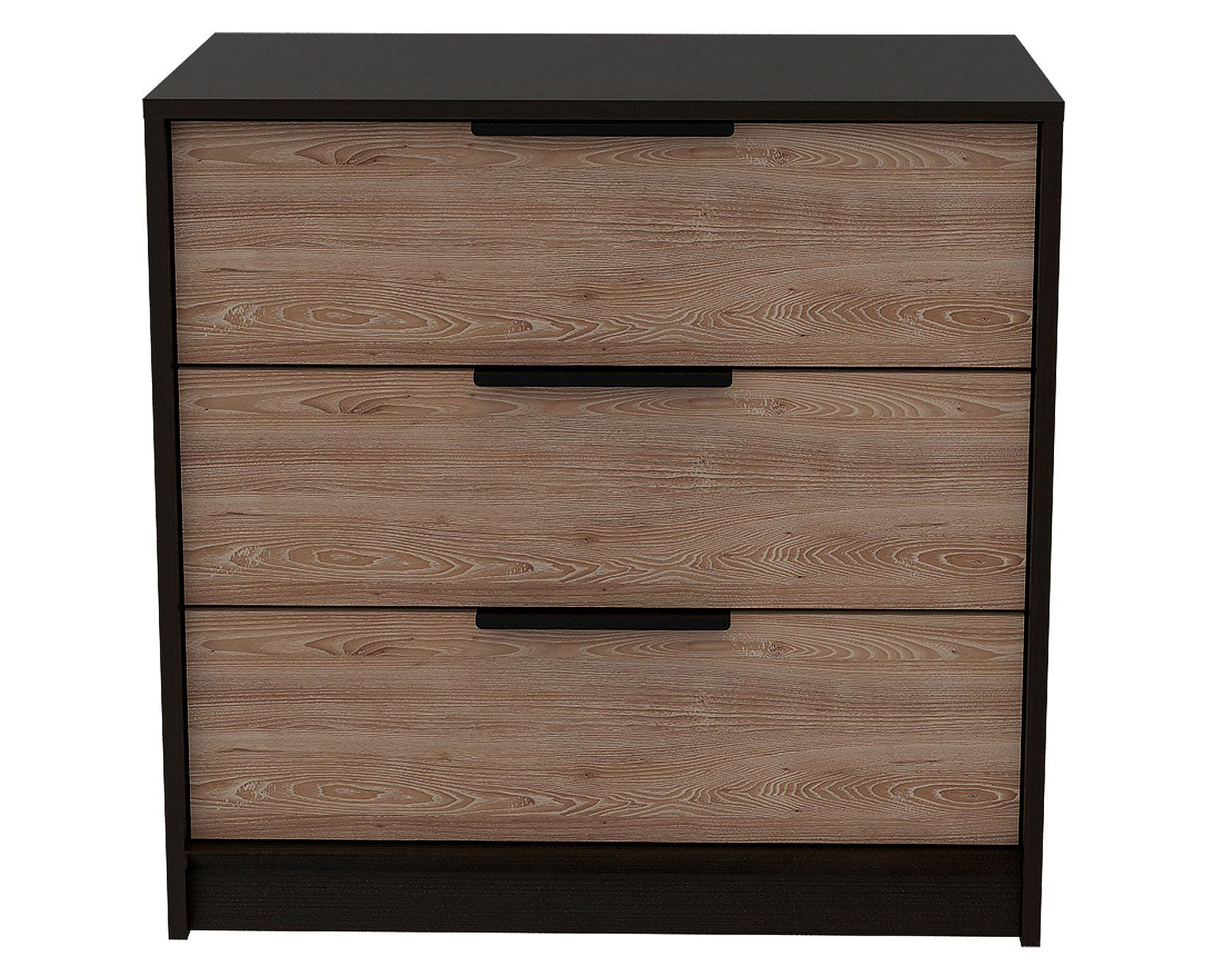 TuHome Cómoda 3 cajones Kaia wengue/miel TuHome